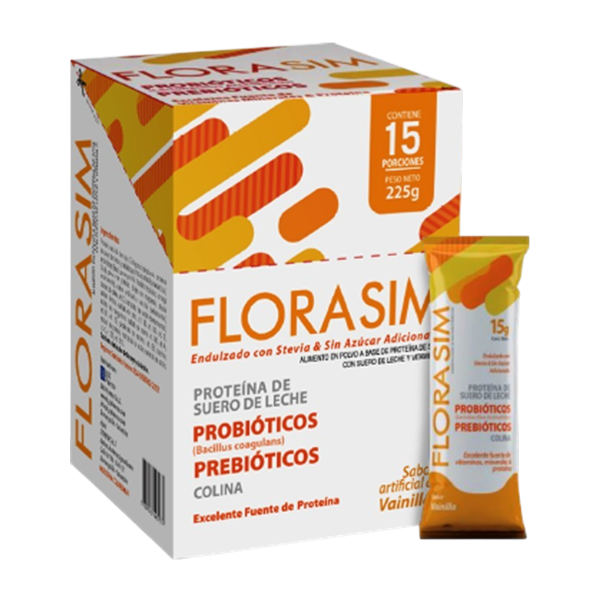 Florasim – Probióticos + Multivitaminas Sin Azúcar | 15 Sachets