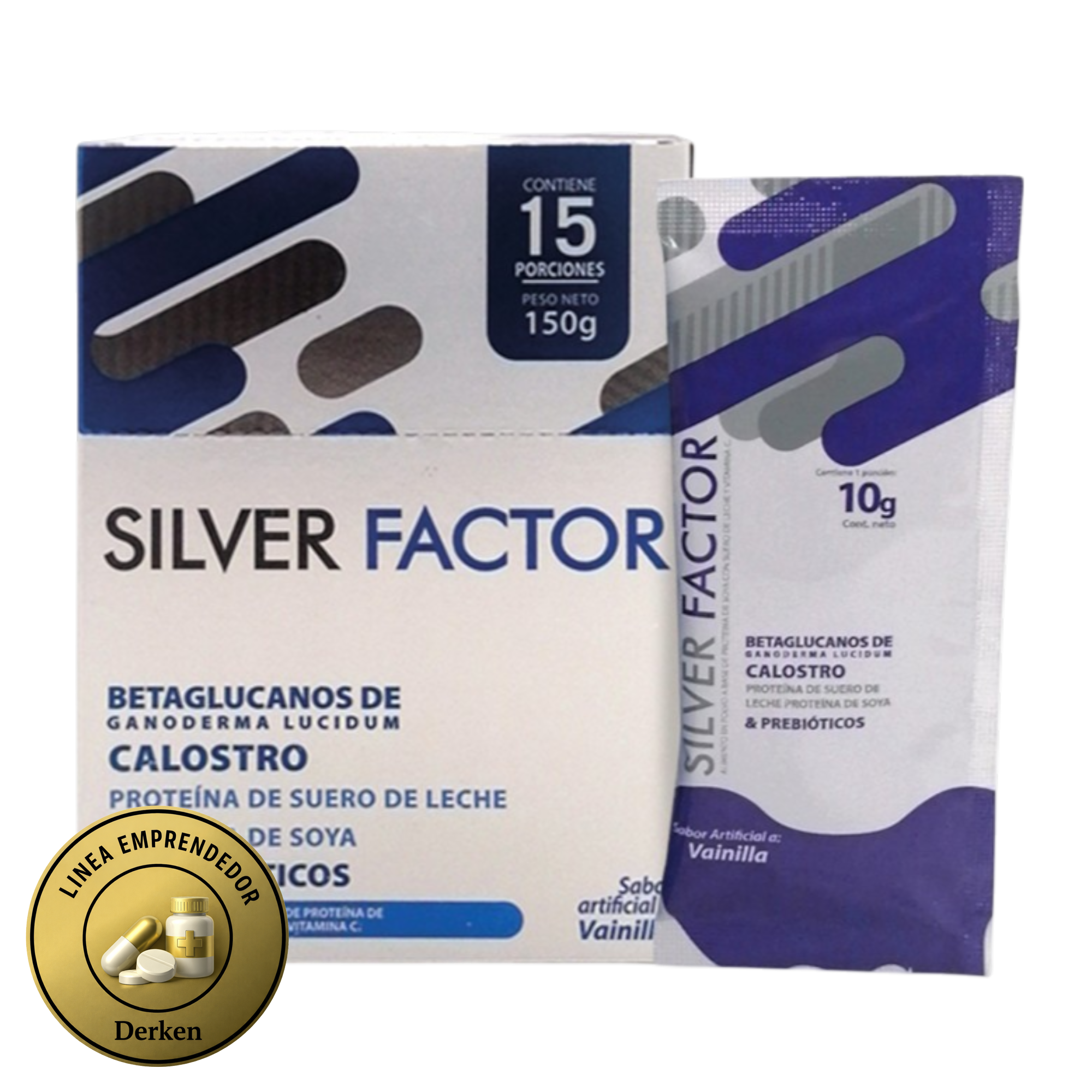 Silver Factor – Inmunoactivador Natural con Calostro y Betaglucanos | 15 Sachets | Pack x 6 unds